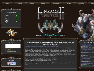 Lineage2 Server L2EnterWorld